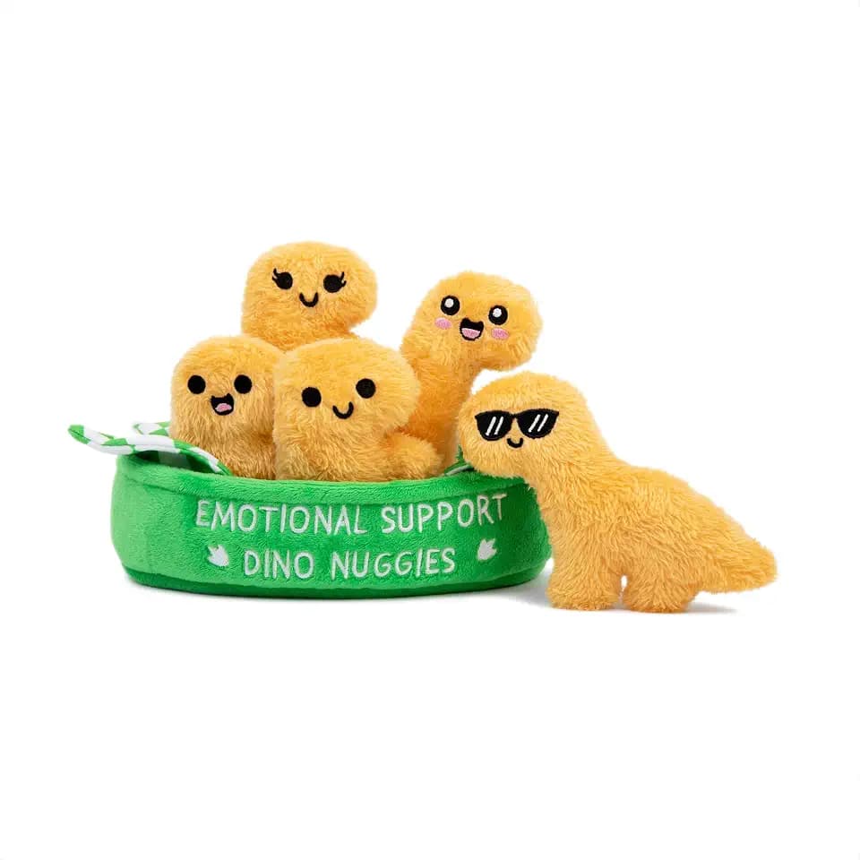 Emotional Support Dino Nuggies, Cuddly Dinosaur Toys by Relatable