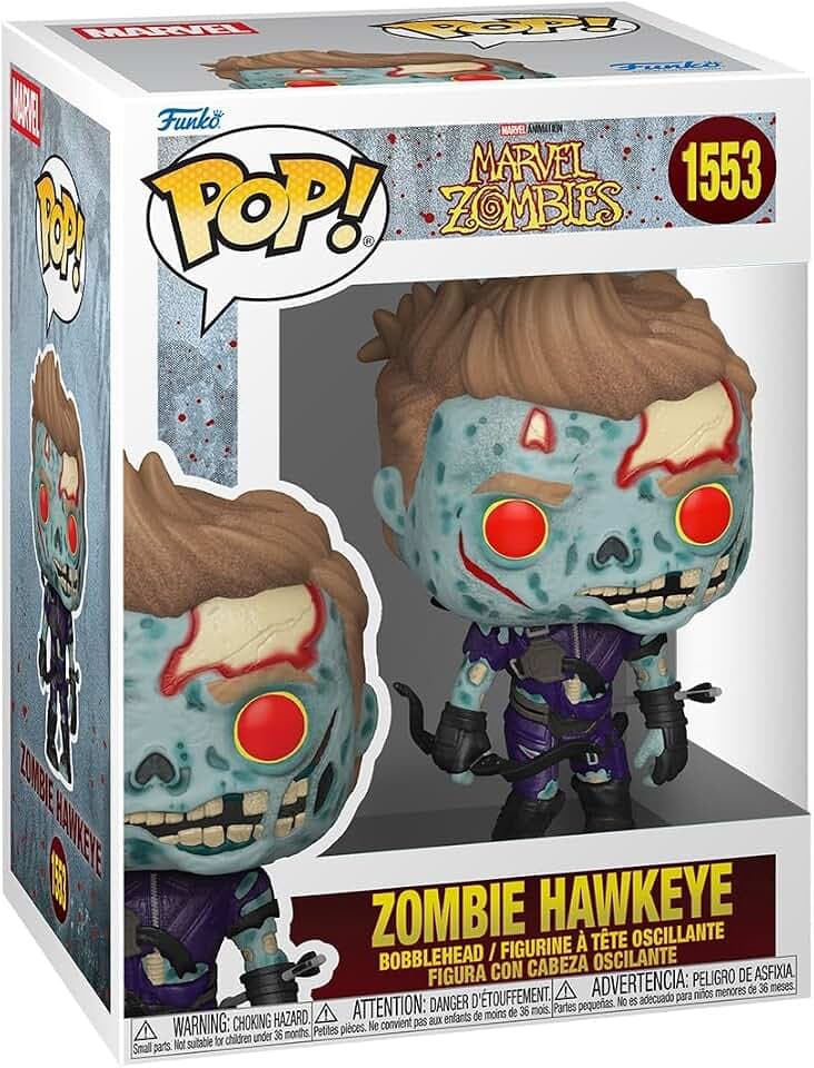 Funko POP! Marvel: Marvel Zombies - Zombie Hawkeye | Offizielles Superheroes Merch - Vinyl Sammelfigur als Regal Deko - Geschenkidee zum Geburtstag für Fans und Sammler