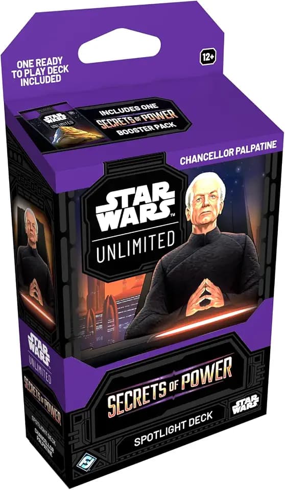 Star Wars: Unlimited Secrets of Power Chancellor Palpatine Spotlight Deck