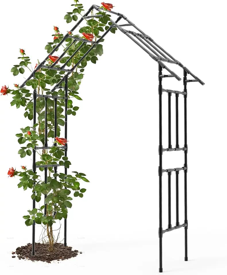 Garden Arch Trellis - Garden Arch Size: 48"-51"(L)*98"(H)*16"(W)