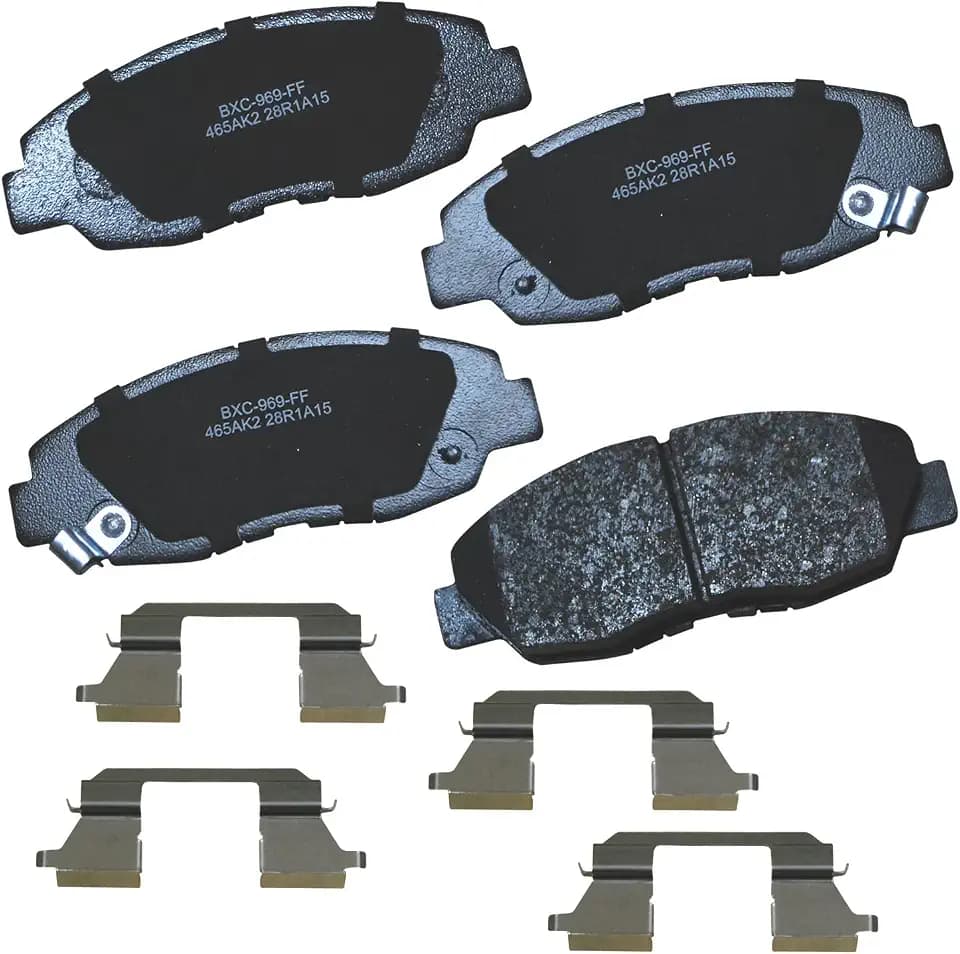 Bendix Premium SBC465AK2 Ceramic Front Brake Pads for Acura EL 2005-1997, Honda Civic 2011-1996, Insight 2014-2010