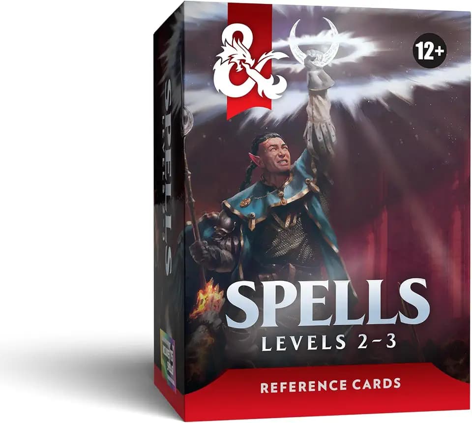 Dungeons & Dragons Reference Cards - Spells (Levels 2-3) | D&D Accessories