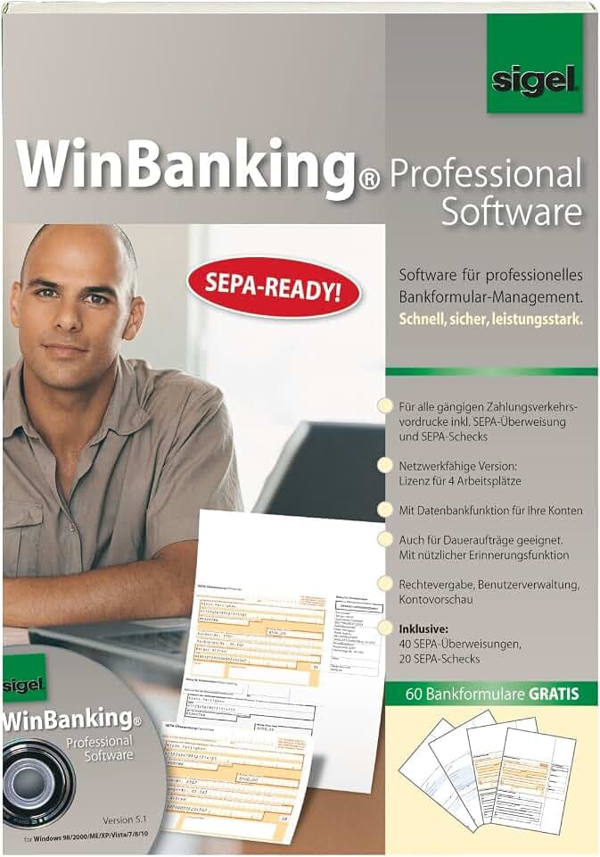 SIGEL WinBanking Professional SEPA Bankformular Software