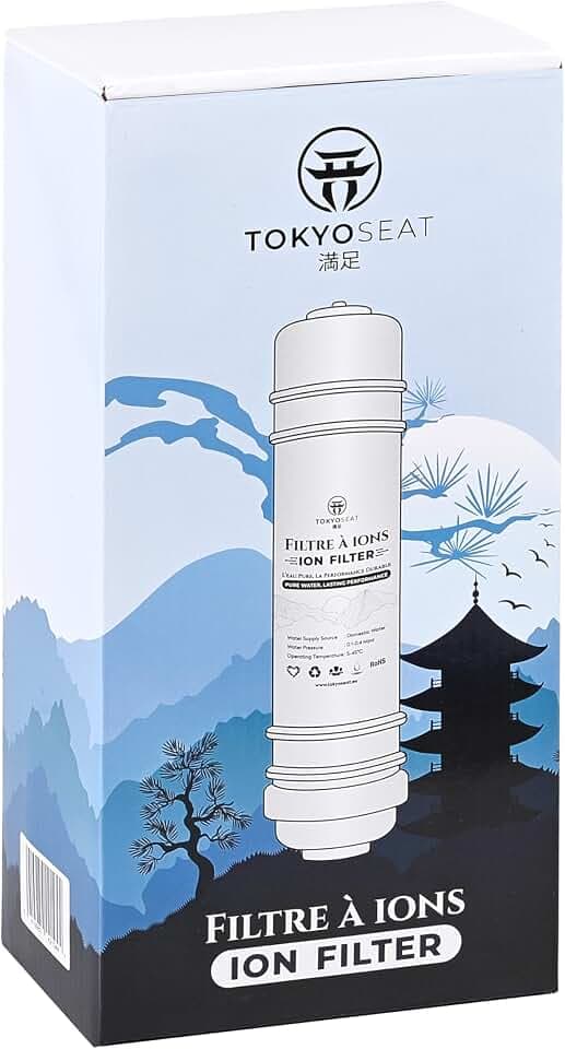2 Stück Antikalkfilter für japanische Toiletten – Lebensdauer 6 Monate pro Filter (insgesamt 12 Monate) – schützt Waschsitze und interne Komponenten – kompatibel mit elektronischen WCs