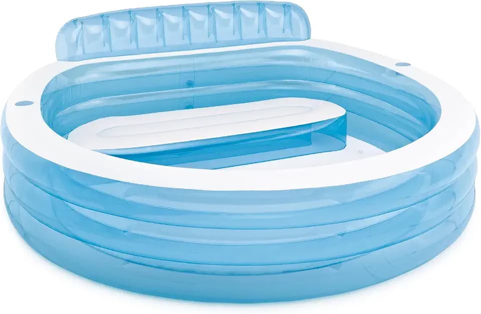 INTEX Round Family Lounge Inflatable Swimming Pool for Kids and Adults