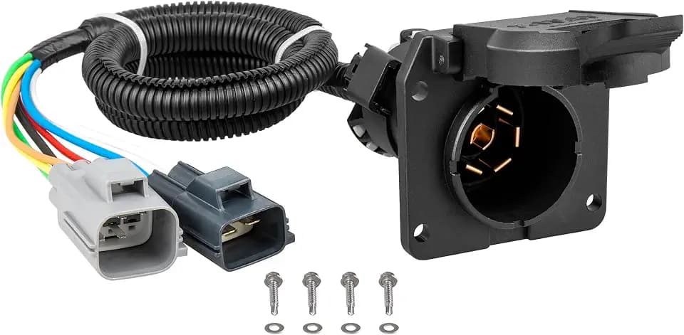 Oyviny 7 Way RV Blade Trailer Wiring 56443 Fits for 2020-2024 Ford F-250, F-350, F-450, F550, F650, Factory Tow Package Required