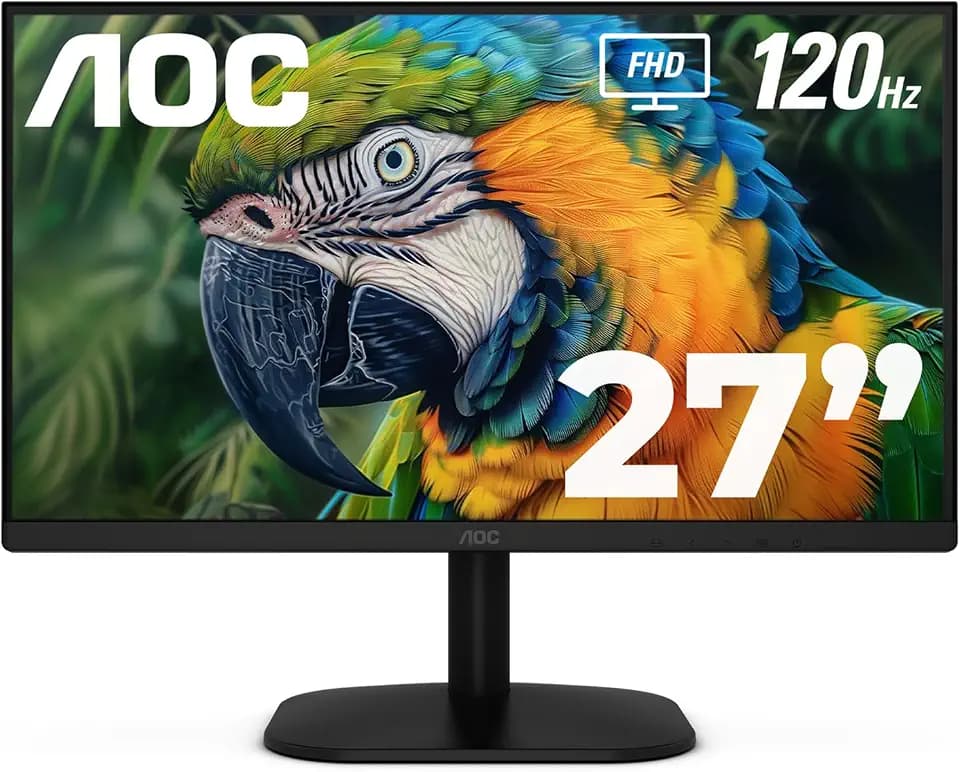AOC 27 Inch Computer Monitor FHD 120Hz Fast IPS HDR, 27B35H3