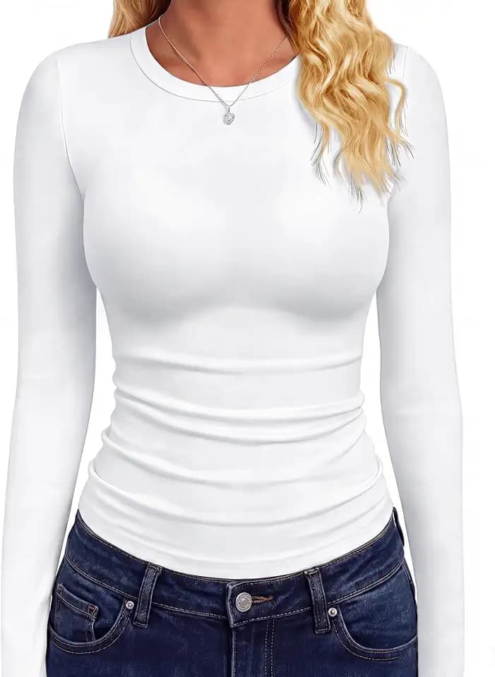 GAYHAY Long Sleeve Shirts for Women Tops Fitted Clothes Fall Fashion 2026
