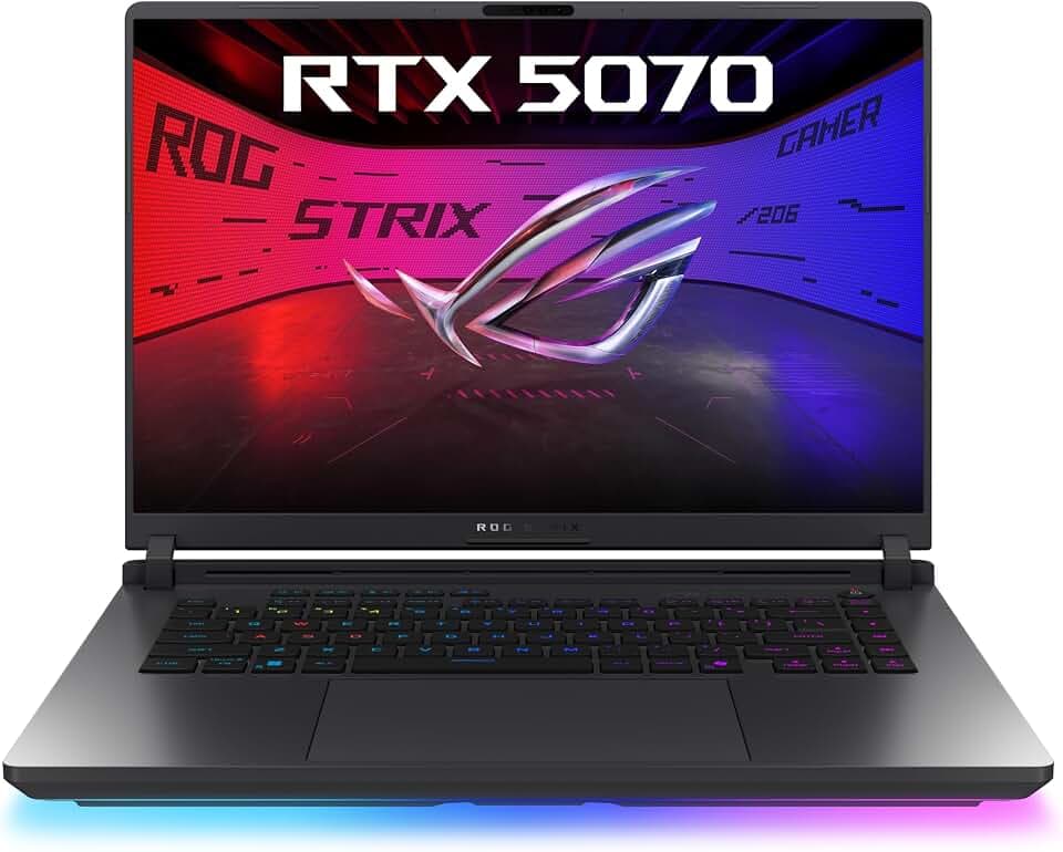 ASUS ROG Strix G16 G615LP Laptop | 16" 2,5K 240Hz/3ms 16:9 IPS Display | Intel Core Ultra 9 275HX | 32GB RAM | 1TB SSD | NVIDIA RTX 5070 | Win11 Home | QWERTZ | Eclipse Gray | 3Monate GamePass