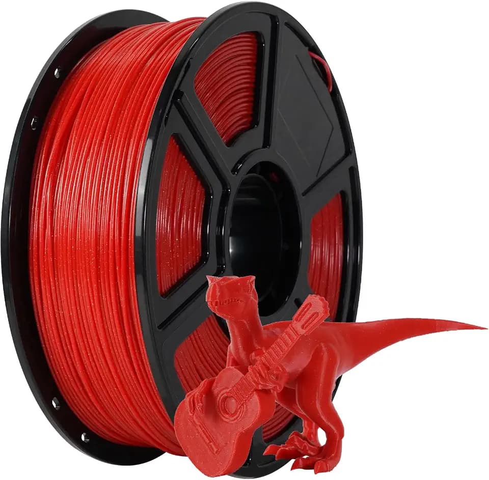 FLASHFORGE Sparkle ASA-Filament, 1,75 mm, 3D-Drucker-Filamente, 1 kg Spule, Maßgenauigkeit +/- 0,02 mm (Sparkle ASA Rot)