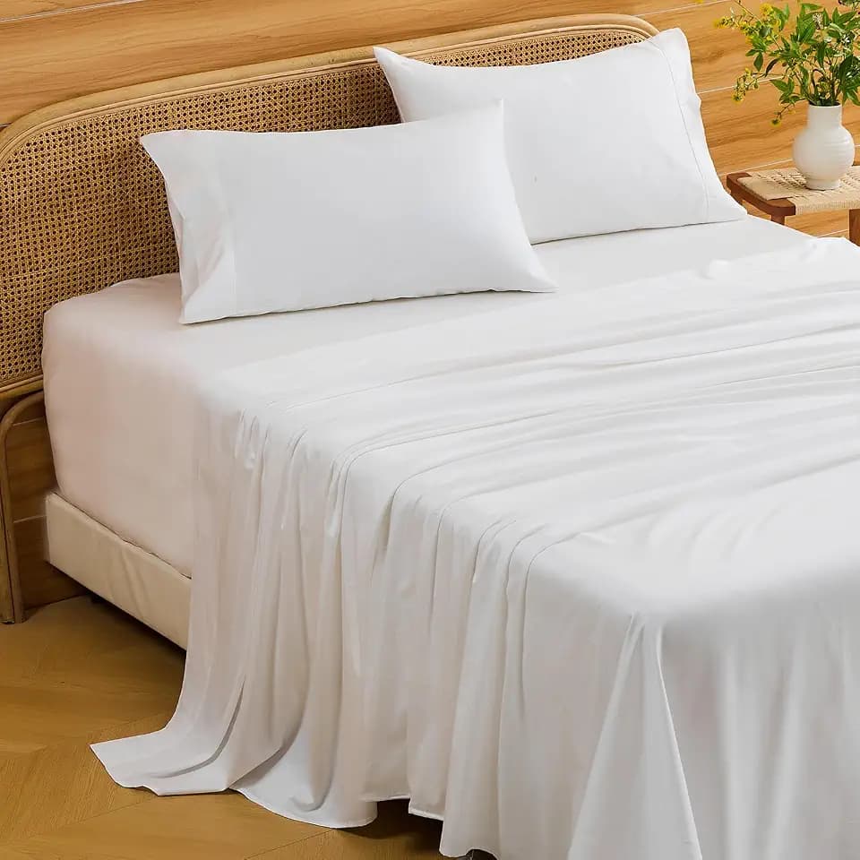 Bedlifes 1000TC Egyptian Cotton King Sheets, 4Pcs 18-24" Extra Deep Pocket