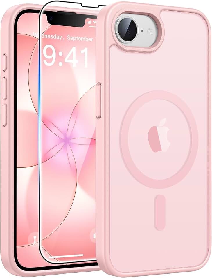 FNTCASE for iPhone 17e/ iPhone 16e Case, Fit for Magsafe, Screen Protector