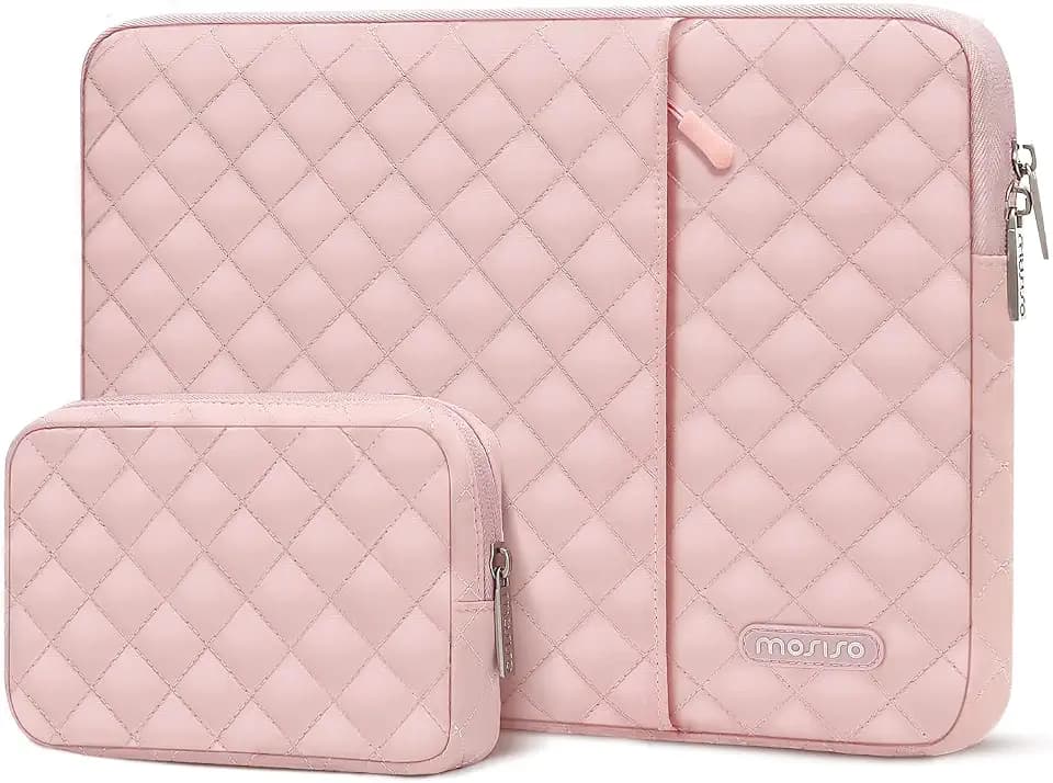 MOSISO Laptop Case 13.3 inch, 13-13.3 inch Laptop Sleeve, Chalk Pink