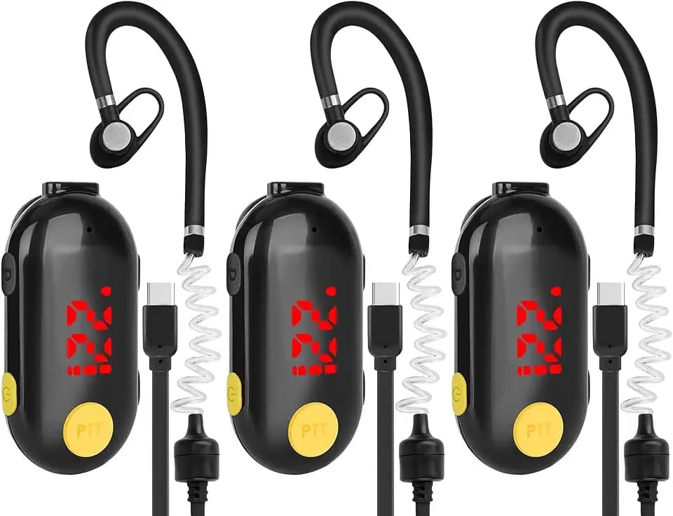 T-M9 Super Mini Walkie Talkies with Headsets Small Two Way Radios