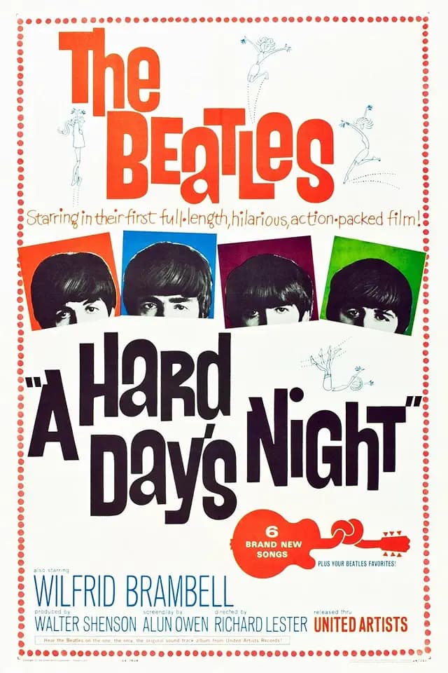 ART.COM Wall Art Print A Hard Day's Night, the Beatles, 1964, 24" x 36"