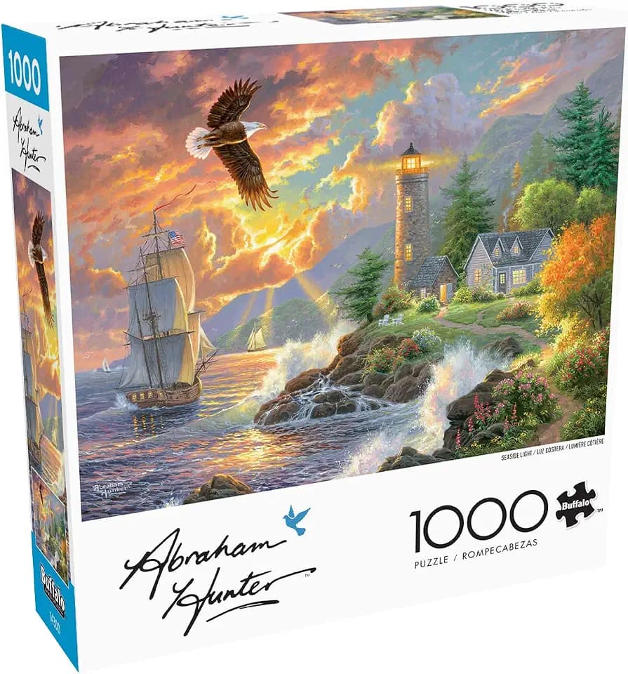 Buffalo Games Abraham Hunter Seaside Light, 1000 Piece Beach Jigsaw Puzzle