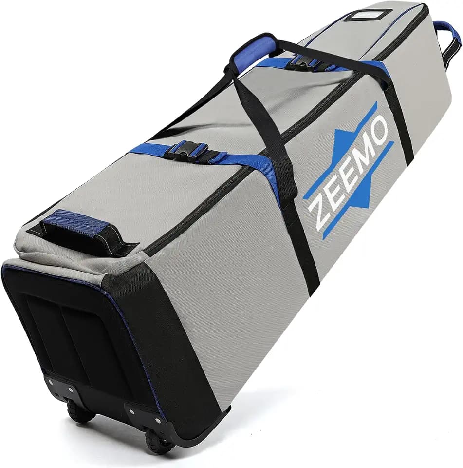 ZEEMO Full-Open Golf Travel Bag for Airlines, Wheeled Club Carrier Bag