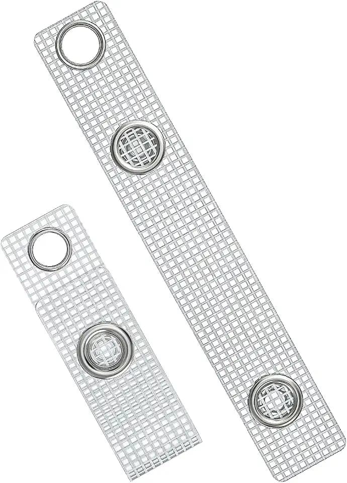 Uniclife 50 Stück Bänder für Ausweishalter ID-Ausweisbänder mit Druckknöpfen und Ösen Hochbelastbare PVC-Ausweisklammern für Kartenhalter Arbeitsausweishalter Schlüsselbänder Schlüsselanhänger