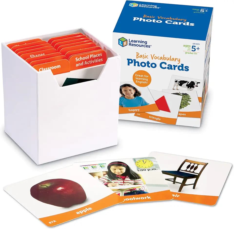 Learning Resources Fotokarten mit englischem Grundwortschatz