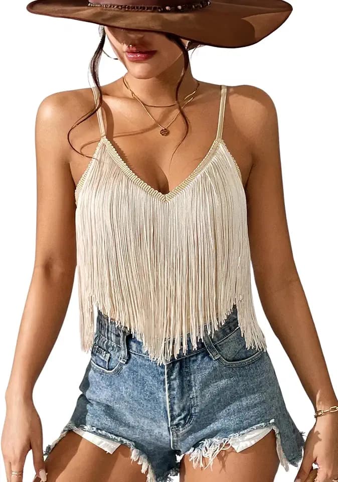 Womens Western Cowgirl Fringe Tops - Country Concert Outfits Rodeo Shirt