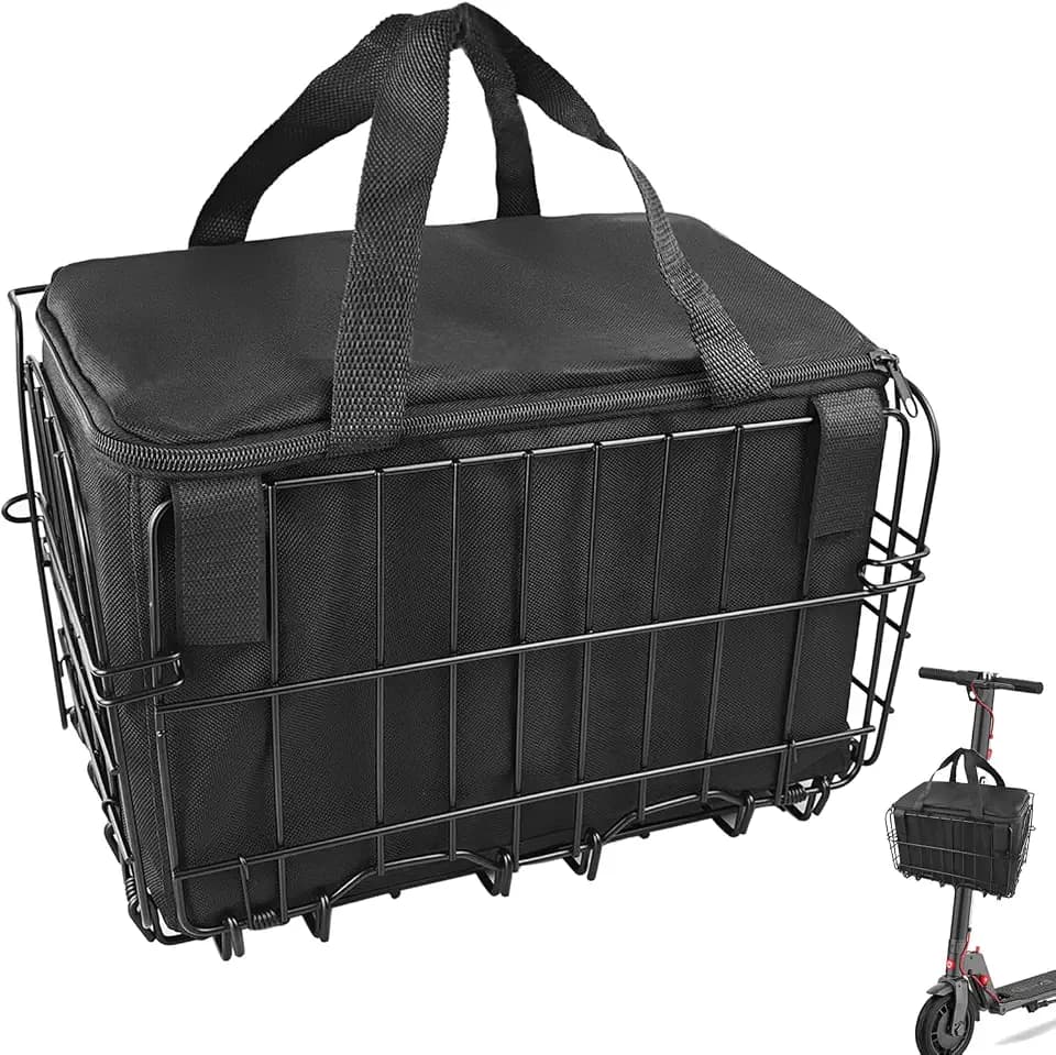Upgrade Knee Scooter Baskets Accessory, Quick Release Removable Cloth Electric Scooter Basket, Scooter Basket for Knee Scooter Front, Fits Most Knee Scooter Walker Models and Scooter