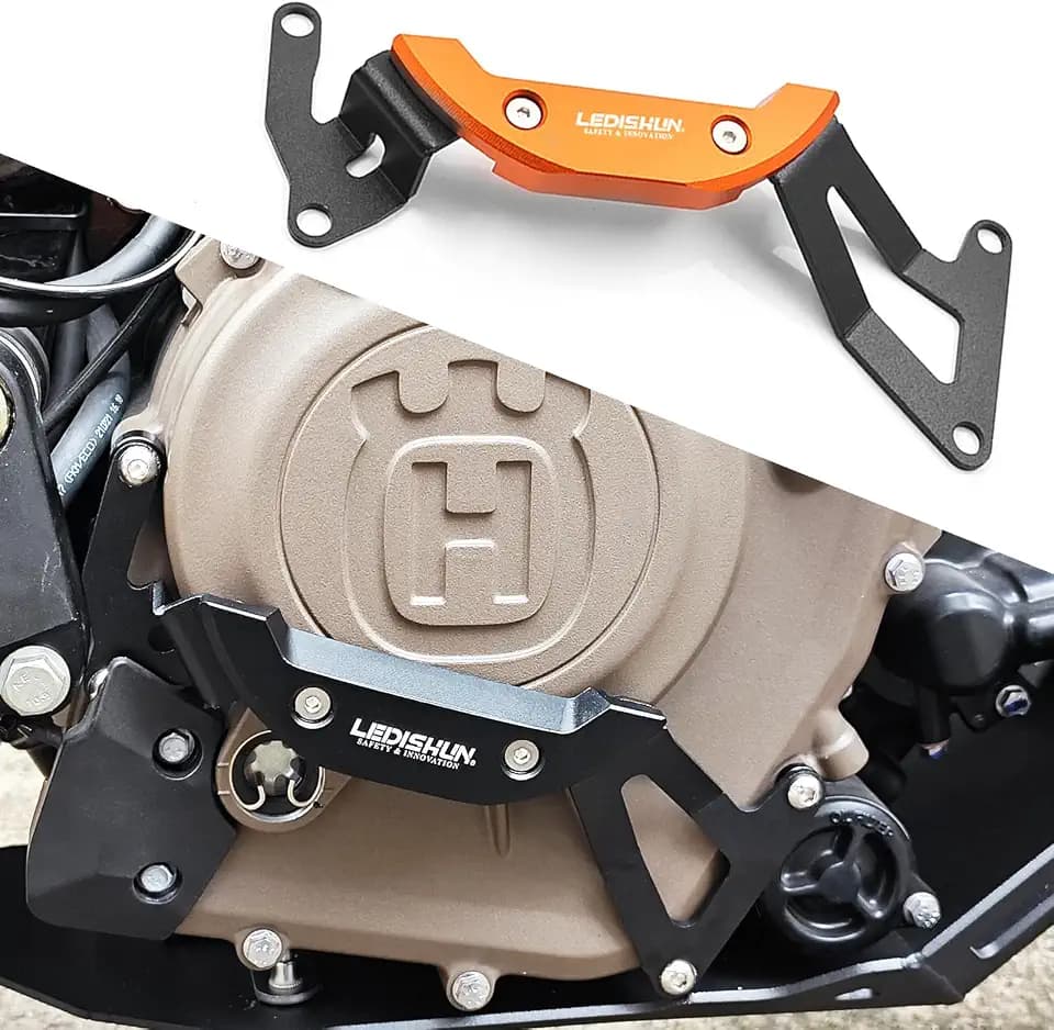 Motorcycle Engine Protector Left & Right Engine Stator Cover Engine Protective Cover Engine Guards FOR HUSQVARNA Vitpilen 401/Svartpilen 401 (right,Orange)