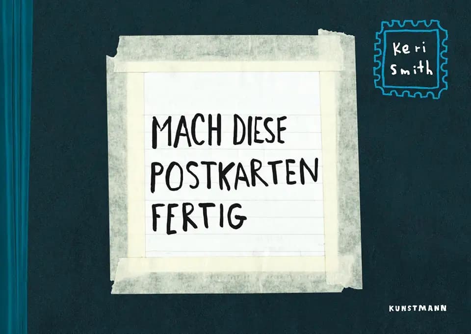 Mach diese Postkarten fertig: Postkartenbuch mit 48 Karten: Postkartenbuch mit 50 Karten