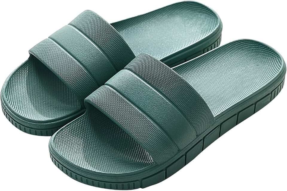 Badeschuhe Herren Damen, Bequeme Hausschuhe Badelatschen Slippers