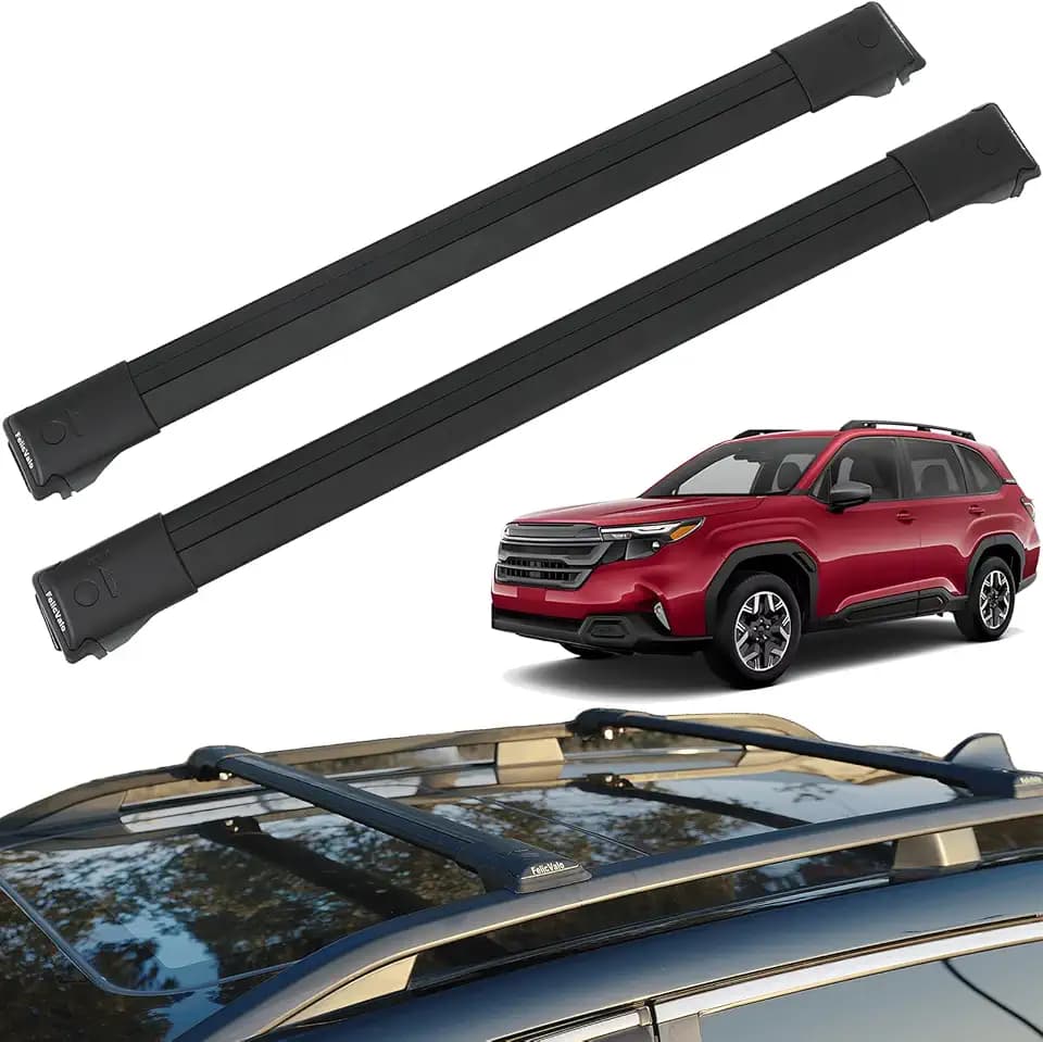 Ultra-Quiet Low-Profile Roof Rack Cross Bars for Subaru Forester 2014-2026