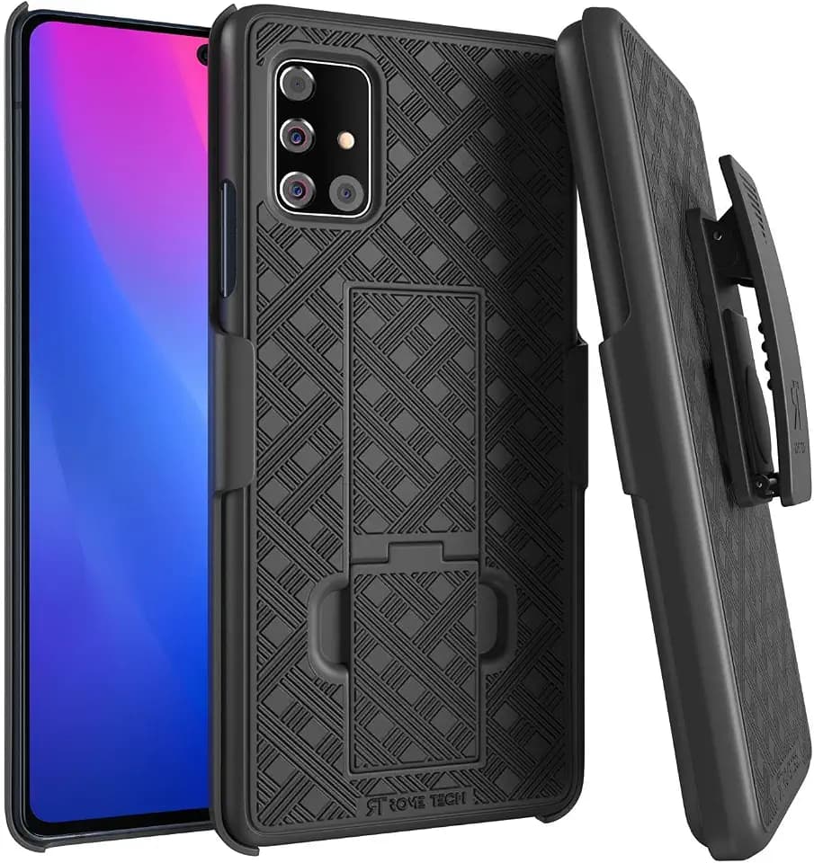 Designed for Samsung Galaxy A71 5G Case with Belt Clip Holster