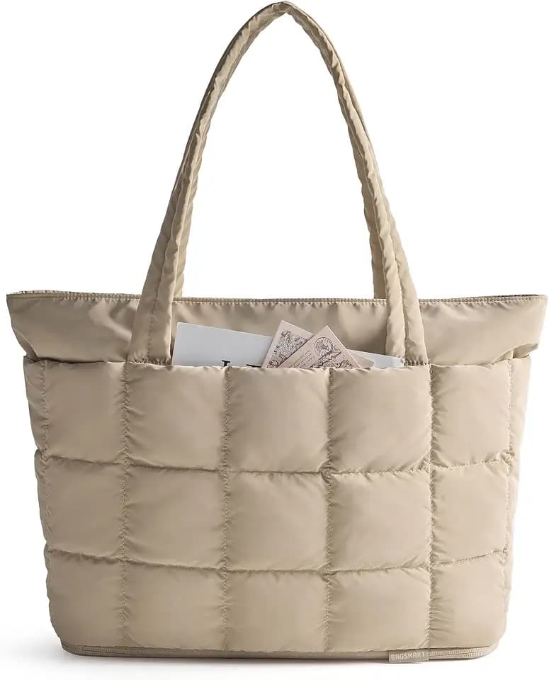 bagsmart Erweiterbare Puffer Handtasche Damen Groß Arbeitstasche