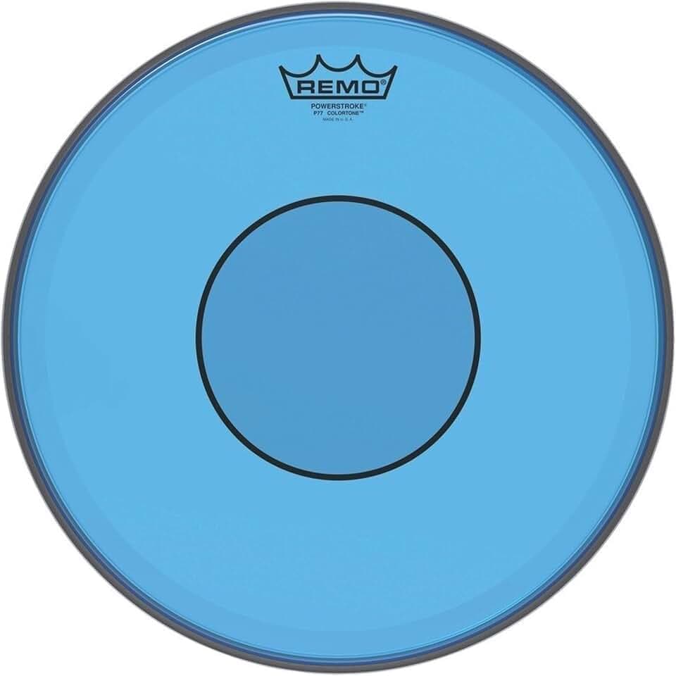 Remo Schlagzeugfell Colortone Powerstroke 77 Clear – Blau – 14" – P7-0314-CT-BU