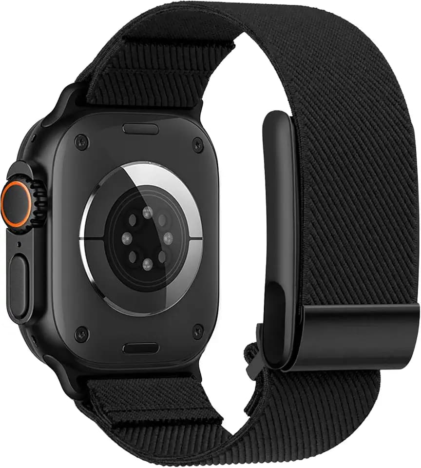 Hybrid Nylon Band Compatible with Whoop 5.0 and Apple Watch Band Combo