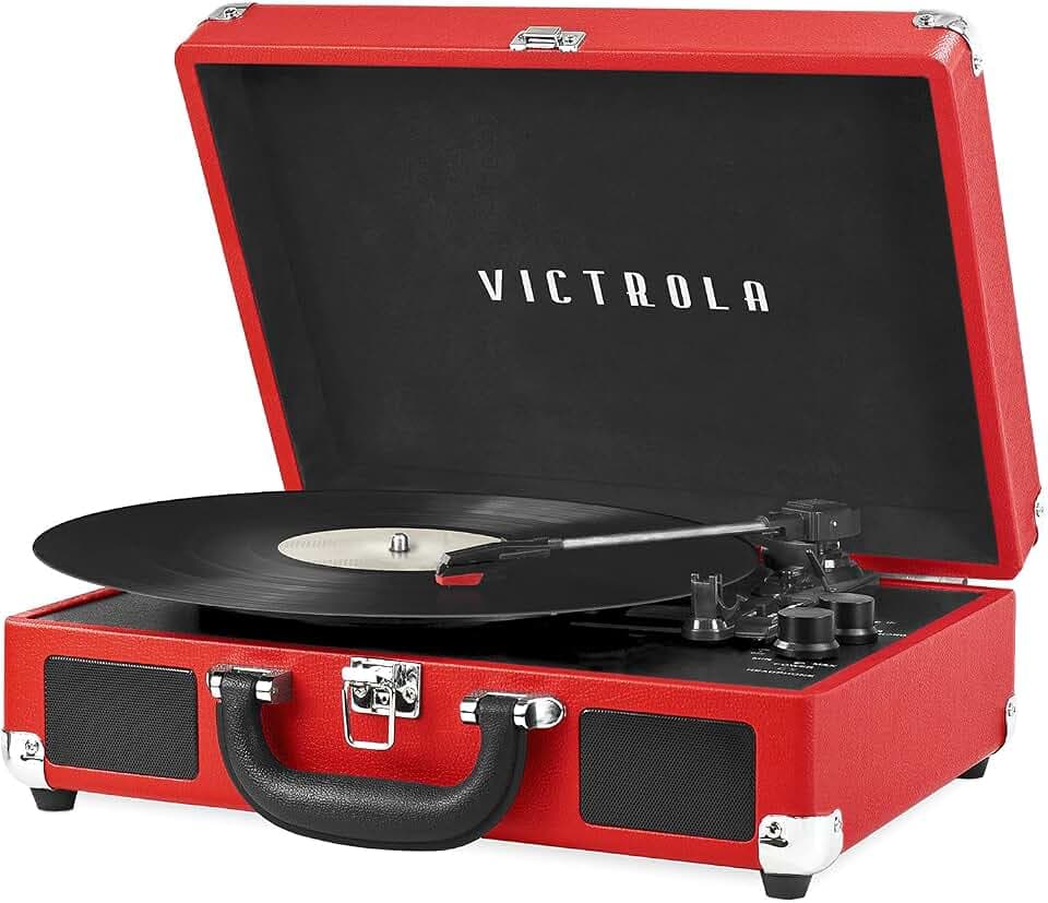Victrola Journey - Bluetooth Suitcase Record Player - Red