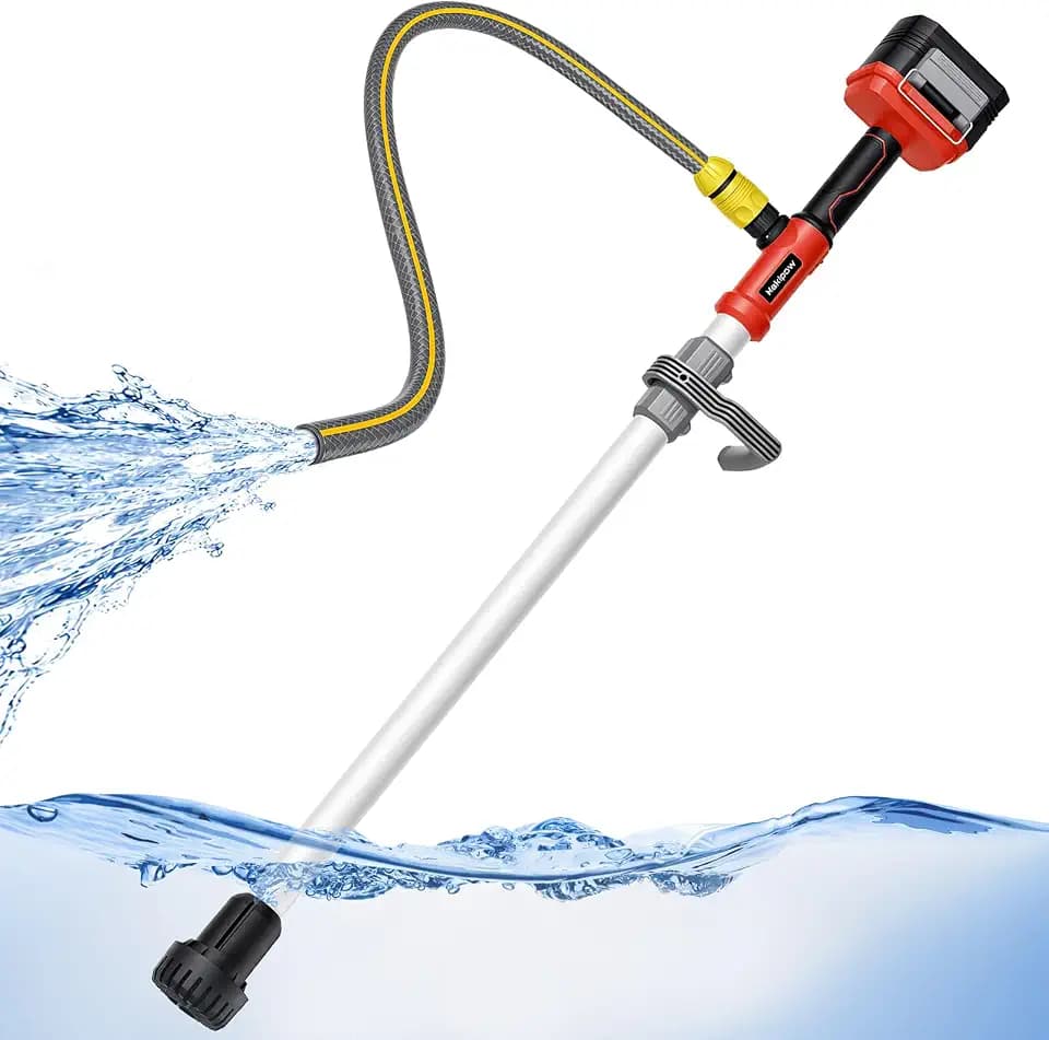 Brushless Cordless Stick Water Transfer Pump Compatible with Milwaukee 18V Battery, 780GPH Cordless Water Pump Submersible Sump Pump Utility Pump for Pool Garden Pond(Tool Only)