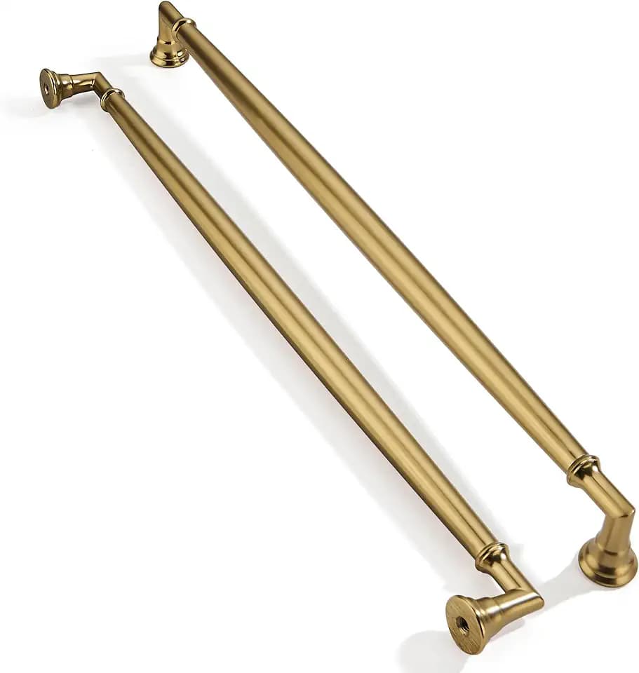 2 Pack 12 Inch Hole Center Champagne Bronze Cabinet pulls Solid Heavy Duty Cabinet Pull Cabinet Handles Kitchen Cabinet Hardware Vanity Handles Bathroom Cabinet pulls