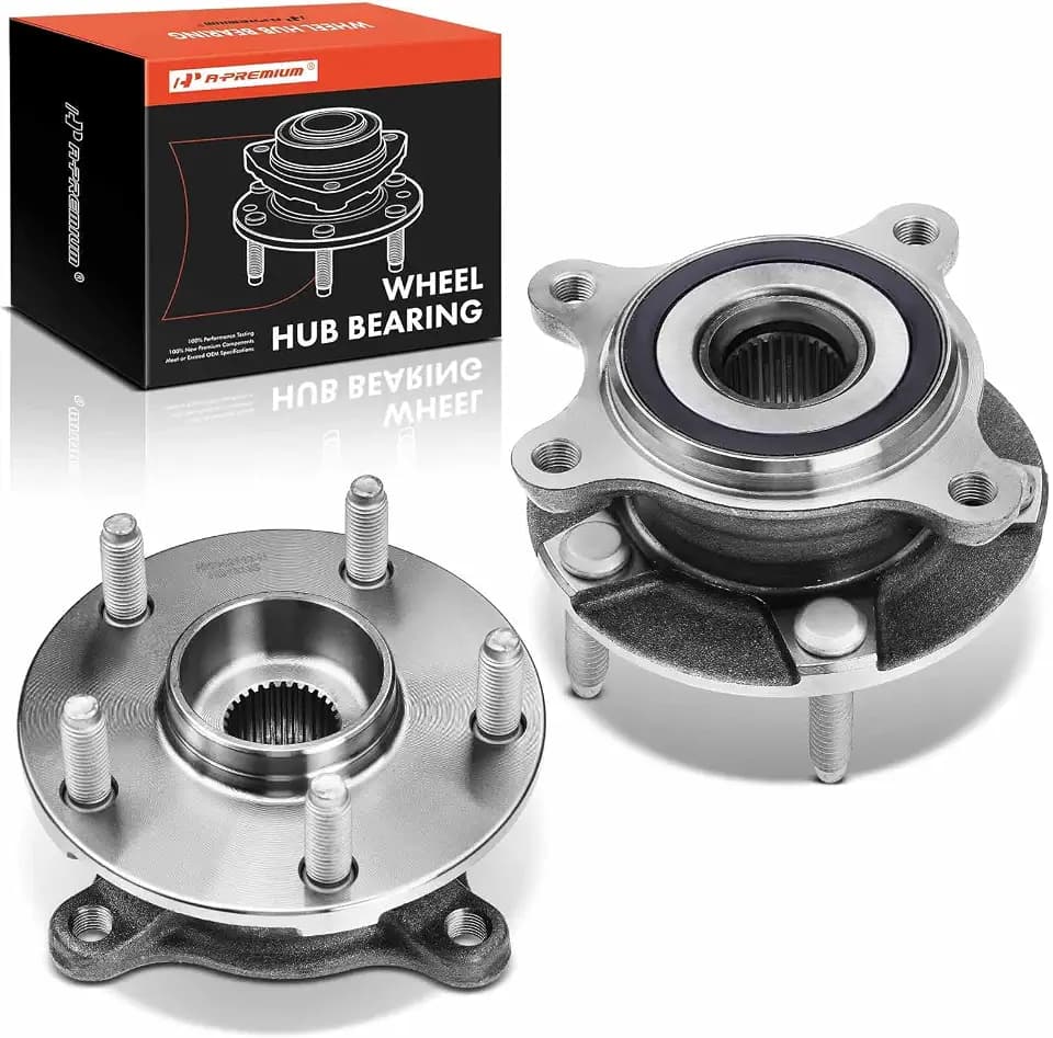 A-Premium 2 x Front Wheel Bearing and Hub Assembly with 5-Lug