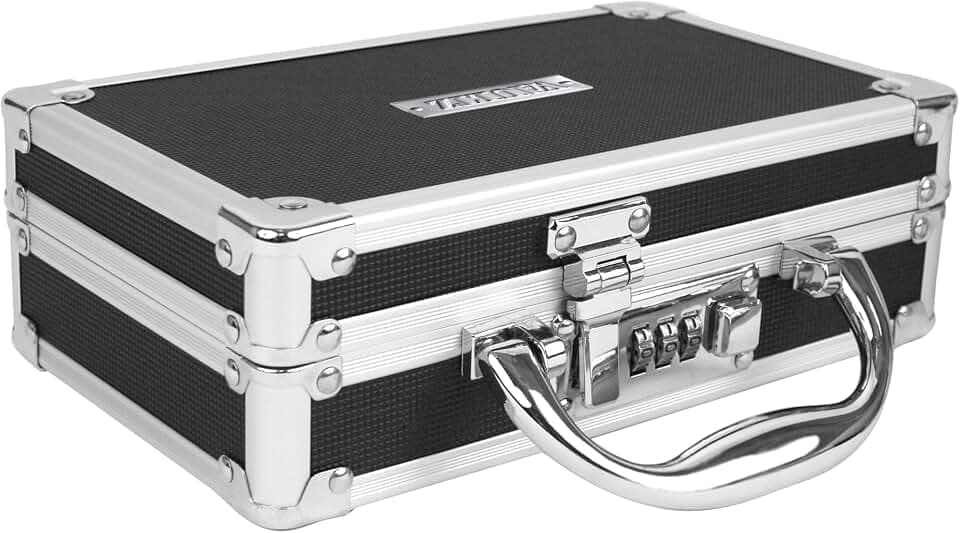 Vaultz Locking Medicine Case, Combination Lock Box, 3-Pack, Briefcase Style