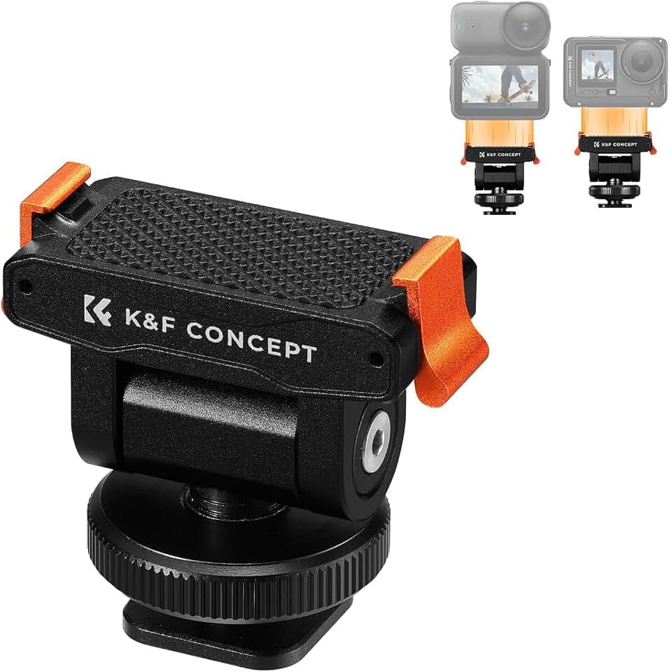 K&F CONCEPT Cold Shoe Mount Compatible with DJI Osmo Nano/Osmo Action 6