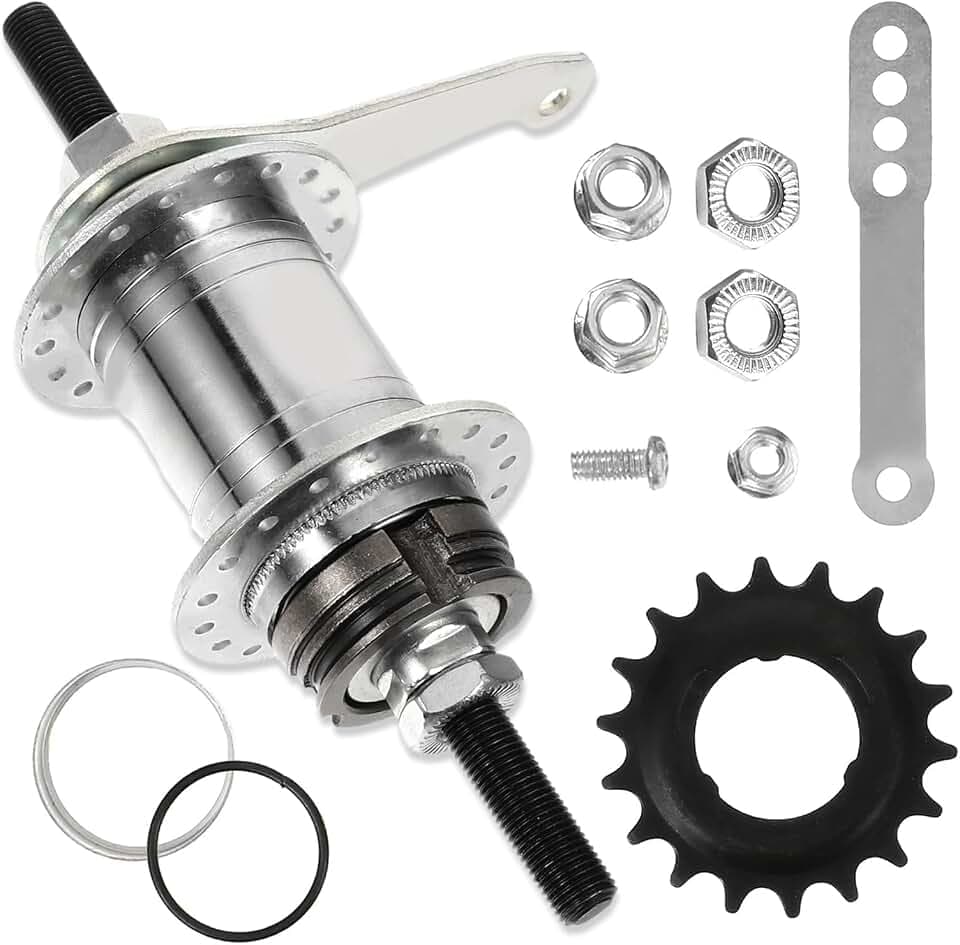Bicycle Coaster Brake Hub, 36 Hole Bike Brake Rear Hub,Easy Installation Backwards Brake, Bike Rear Hub for Fixed Gear Bicycle, MTB Bike
