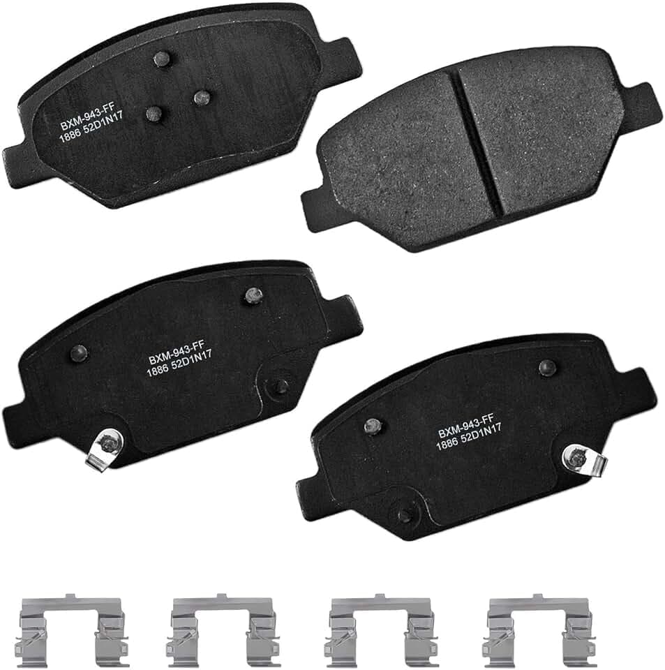 Bendix Premium SBM1886 Semi-Metallic Front Brake Pads for Select Models Buick Envision, LaCrosse, Regal Sportback, TourX, Cadillac XT4, Chevrolet Camaro, Equinox, GMC Terrain