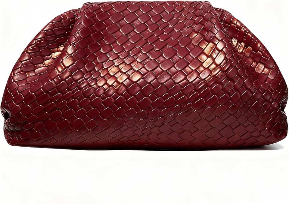 Woven Evening Bag Dumpling Clutch Purse for Women Handbags Elegant Clutch Bag