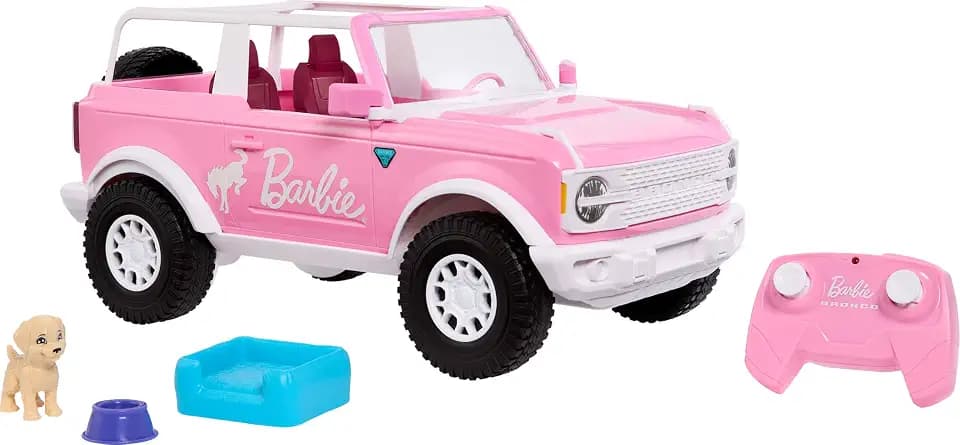 Hot Wheels RC Barbie Ford Bronco, Remote-Control Toy Car