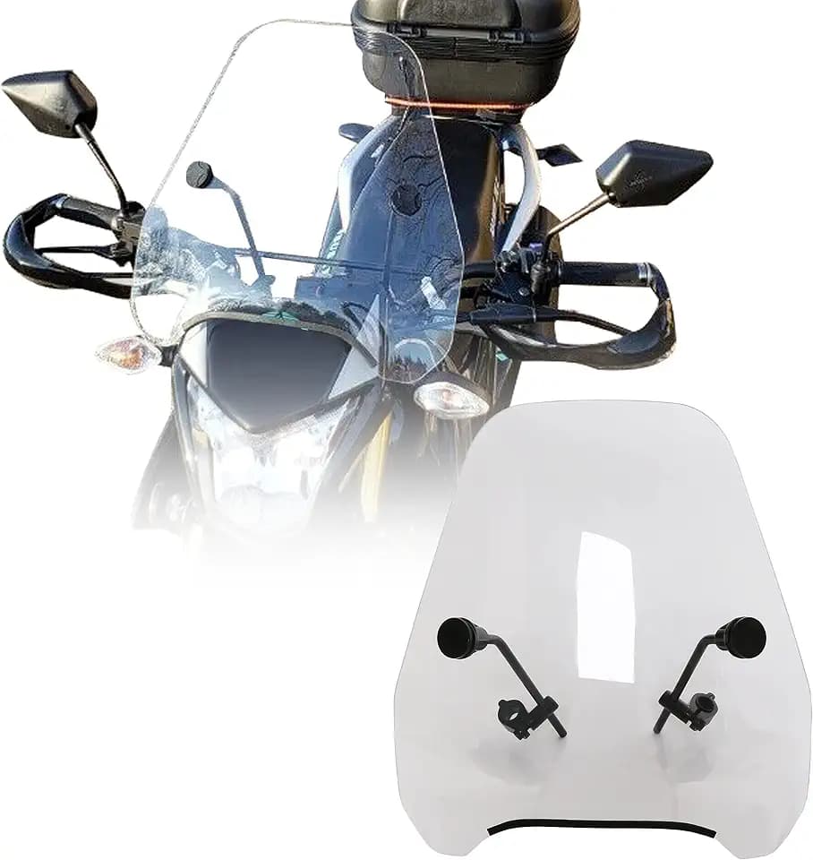 ECOTRIC Height Clear Motorcycle Windshield Compatible with Suzuki