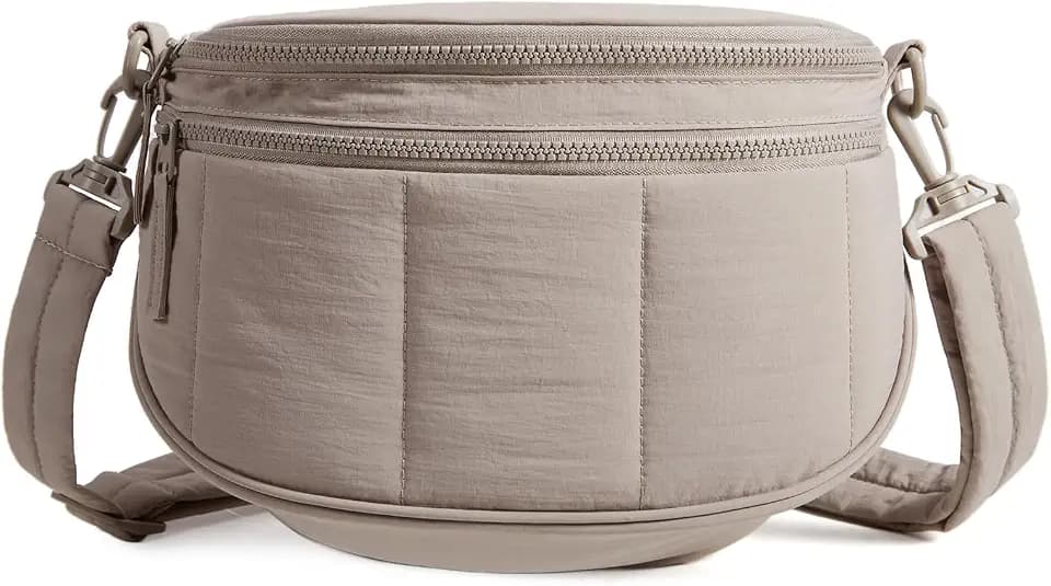BAGSMART Crossbody Bags for Women Travel Purse, Puffer Bum Bag Handbag Wallets, Crossbody Fanny Packs for Travel & Work