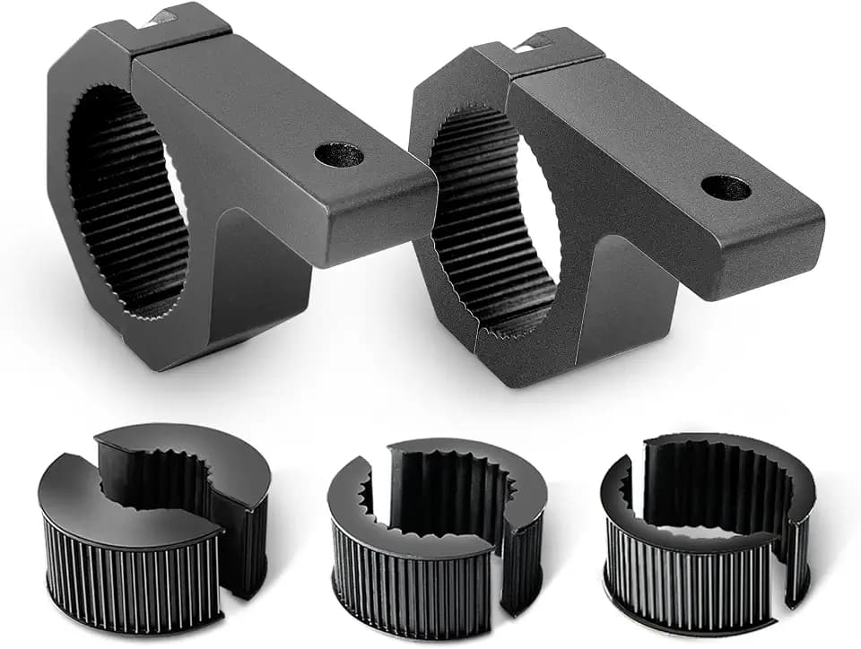 Nilight 2 Pack Off Road LED Light Mount Bracket, Horizontal Tube Clamp