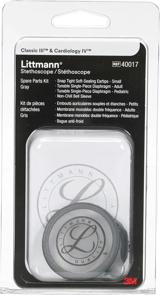 Littmann Spare Parts Kit for Classic III, Card IV, CORE, 40017, Gray