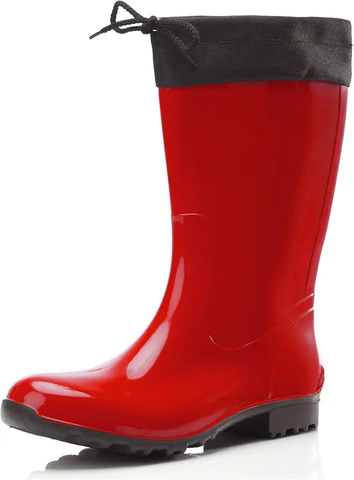 Ladeheid Gummistiefel Damen mit Stulpe Wasserdicht Regenstiefel für Jede Jahreszeit LA-968