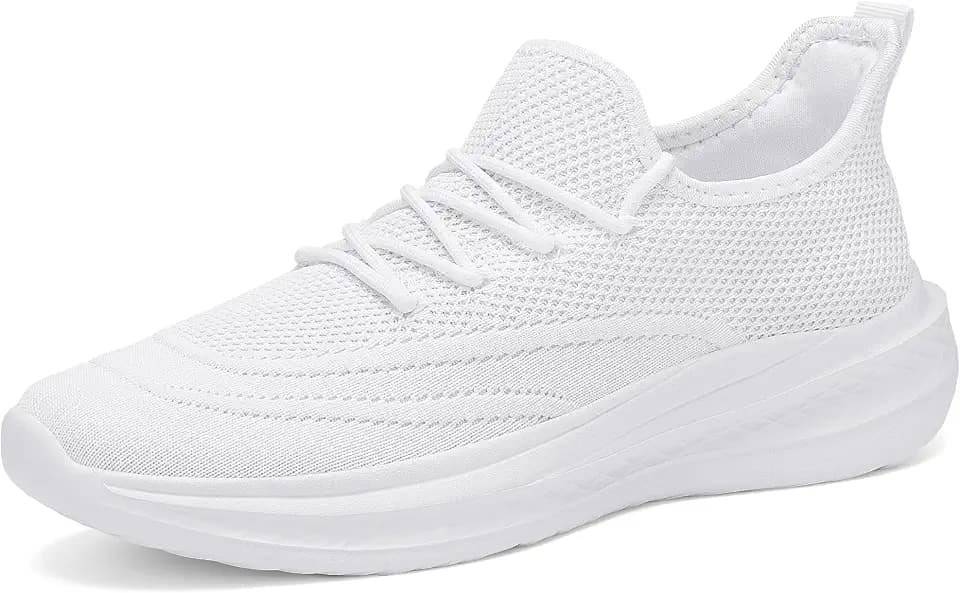 VAMJAM Men's Running Shoes Slip On Walking Shoes Non Slip Lightweight Workout Breathable Gym Sneakers Fashion Mesh Sneakers