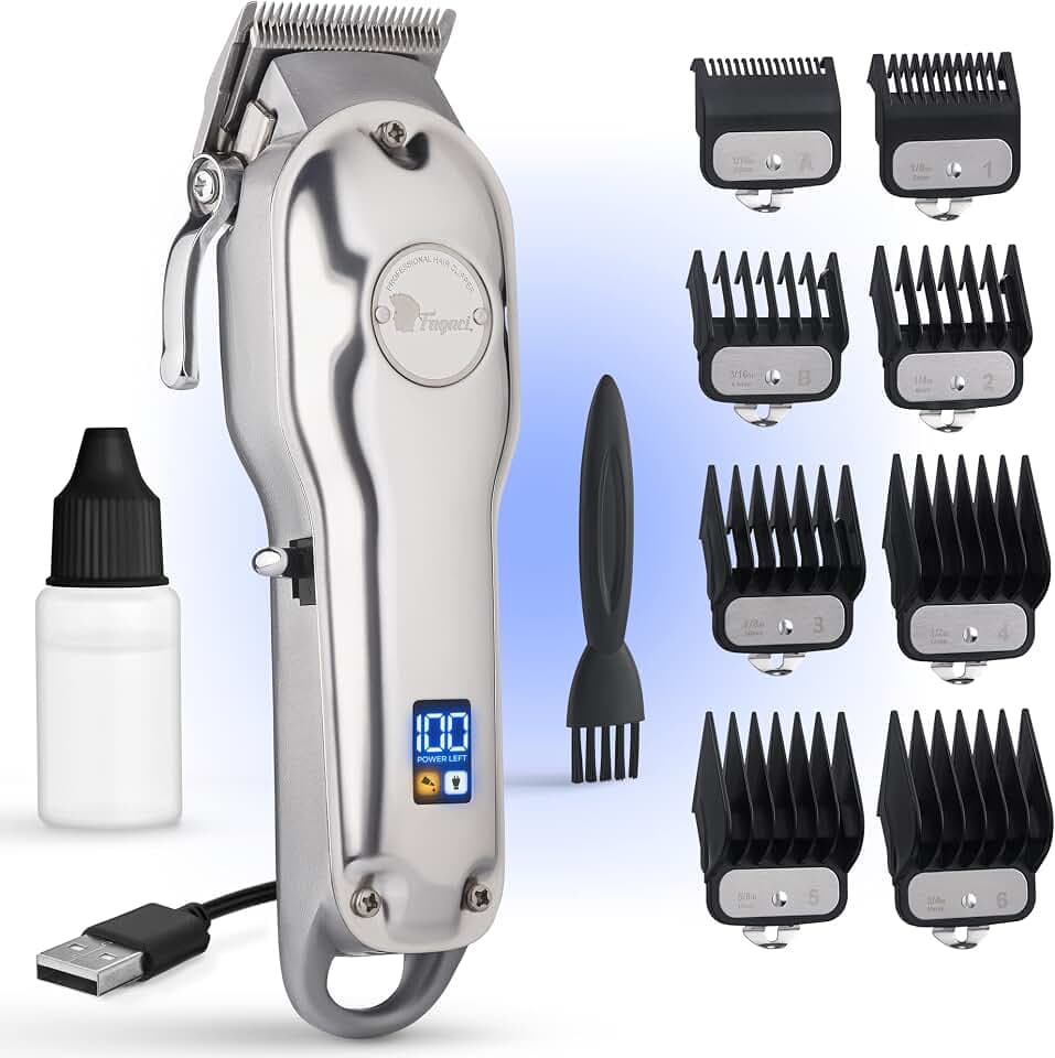 Fagaci Haarschneidemaschine Profi Herren, Edelstahl 440C Friseur Set